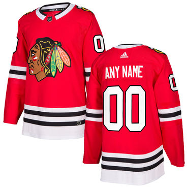 Custom Chicago Blackhawks Red Home Stitched NHL Jersey by Hockey David