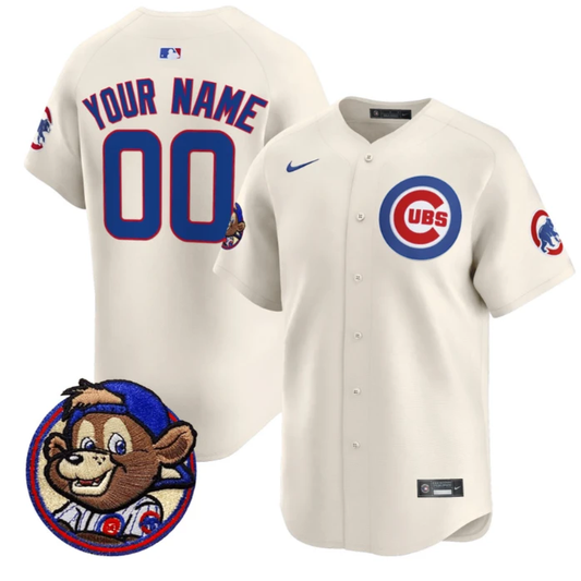 Custom Chicago Cubs Jersey Clark Patch Vapor Premier Limited Stitched Cream by My Store