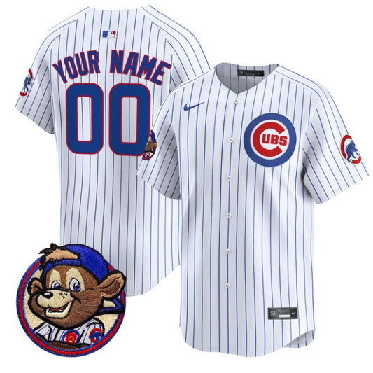 Custom Chicago Cubs Jersey Clark Patch Vapor Premier Limited Stitched Pinstripe by My Store