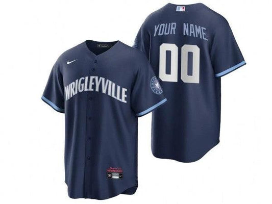 Custom Chicago Cubs Navy City Connect Jersey by My Store