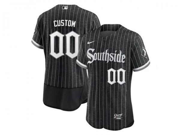 Custom Chicago White Sox Black City Connect Flex Base Jersey by My Store