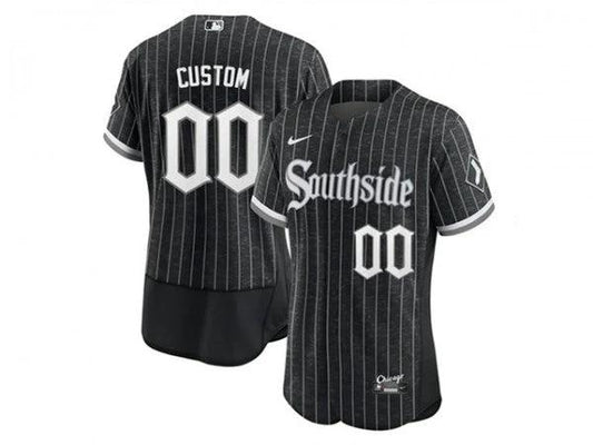 Custom Chicago White Sox Black City Connect Flex Base Jersey by My Store