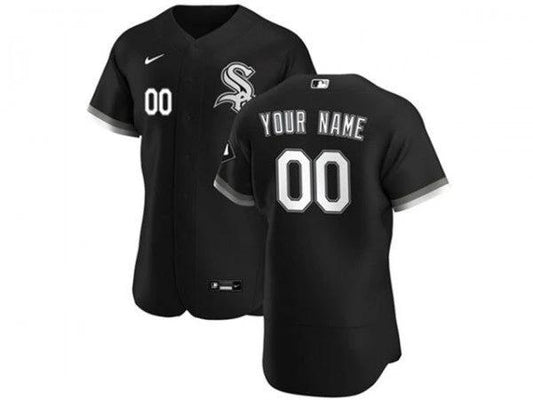 Custom Chicago White Sox Black Flex Base Jersey by My Store