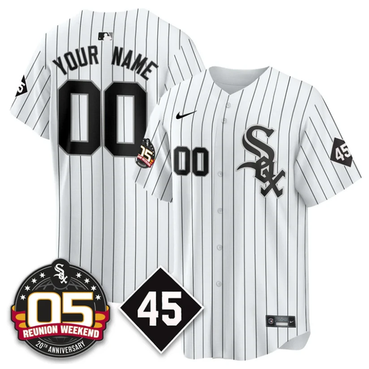 Custom Chicago White Sox Jersey Bobby Jenks 2025 Reunion Weekend White by My Store