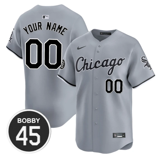 Custom Chicago White Sox Jersey Bobby Jenks Vapor Premier Limited Gray Road by My Store