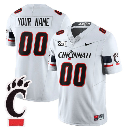 Custom Cincinnati Bearcats Jersey Name, Number Football 2025 Stitched White by My Store