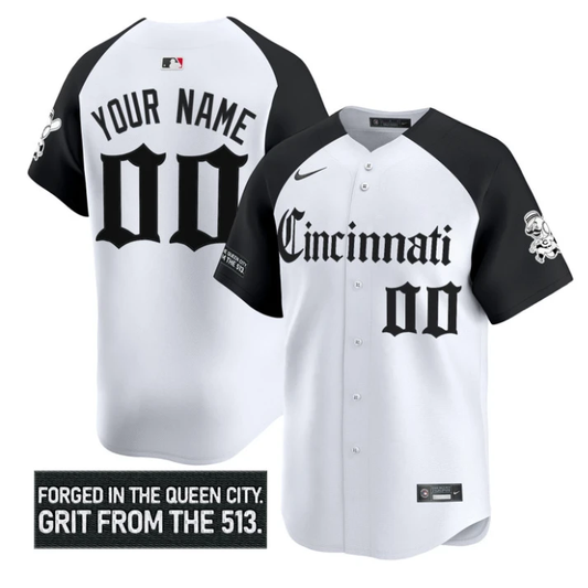 Custom Cincinnati Reds Jersey Gothic Queen City Edition Stitched Alternate by My Store