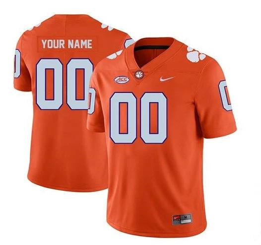 Custom Clemson Tigers Jersey Name and Number College NCAA Football Orange by My Store