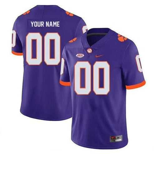Custom Clemson Tigers Jersey Name and Number College NCAA Football Purple by My Store