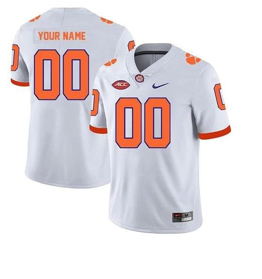 Custom Clemson Tigers Jersey Name and Number College NCAA Football White by My Store