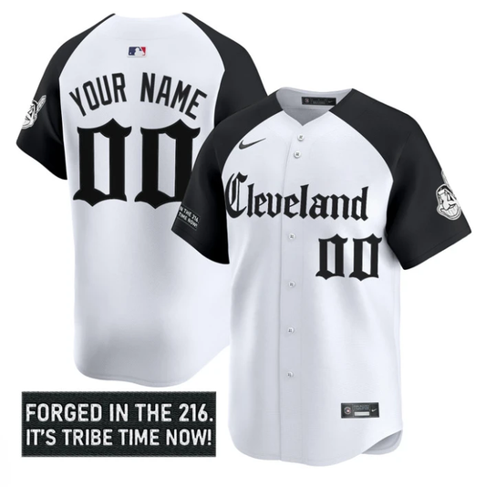 Custom Cleveland Indians Jersey Gothic Iron Edition Stitched Alternate by My Store