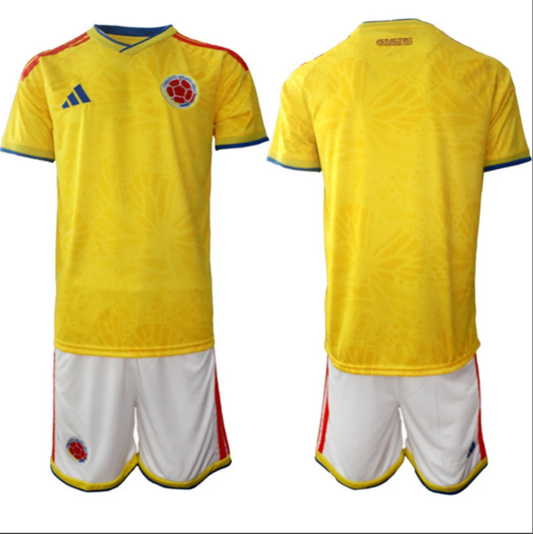 Custom Colombia Team Name, Number 2025-26 Yellow Home Soccer Suit by Soccer Jersey