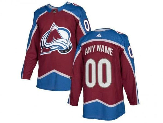 Custom Colorado Avalanche Burgundy Home Jersey by Hockey David