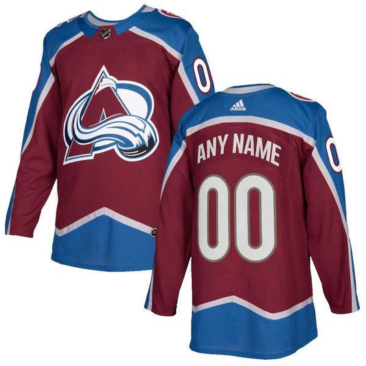 Custom Colorado Avalanche Burgundy Home Stitched NHL Jersey by Hockey David