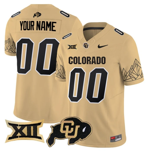 Custom Colorado Buffaloes Jersey Name, Number 2025 Limited V2 Stitched Gold by My Store