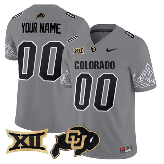 Custom Colorado Buffaloes Jersey Name, Number 2025 Limited V2 Stitched Gray by My Store