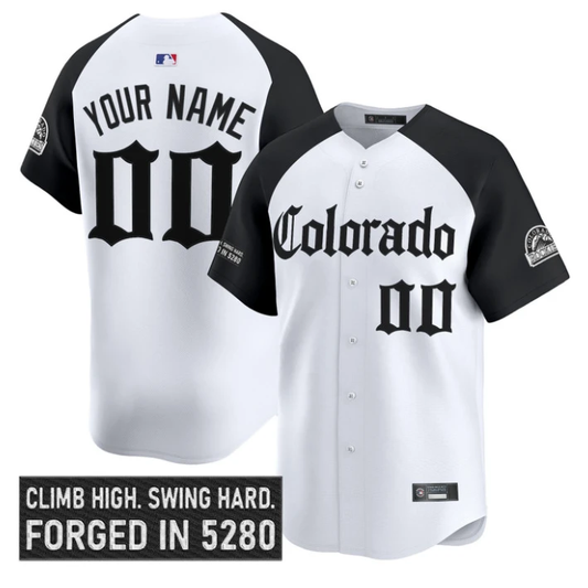 Custom Colorado Rockies Jersey Gothic Mile High Shadows Edition Stitched by My Store