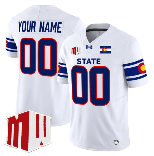 Custom Colorado State Rams Jersey 2024 Vapor Limited Stitched State Pride by NCAA Football Jersey