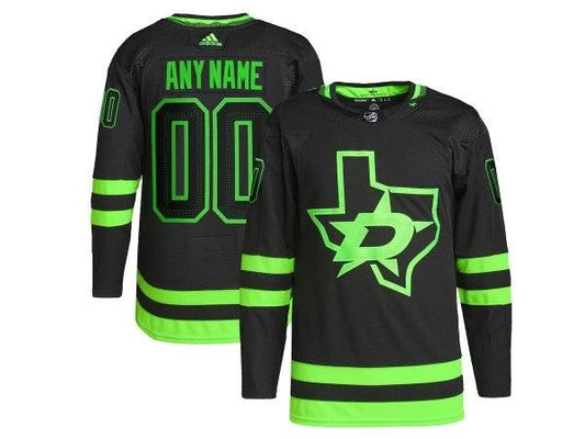 Custom Dallas Stars Black Alternate Jersey by Hockey David