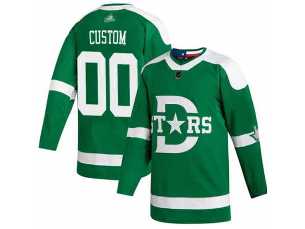 Custom Dallas Stars Green Winter Classic Jersey by Hockey David
