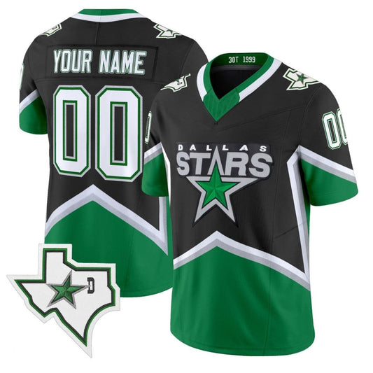 Custom Dallas Stars Jersey 99 Throwback Vapor Football Style Stitched by My Store NCAA Football Jerseys