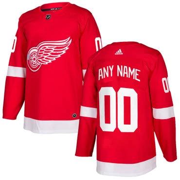 Custom Detroit Red Wings Red Home 2017-2018 Hockey Stitched NHL Jersey by Hockey David