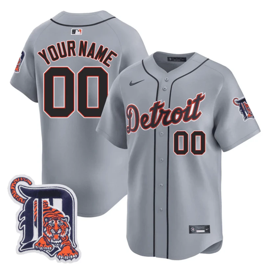 Custom Detroit Tigers Jersey Name, Number Baseball Stitched Flex Grey by My Store