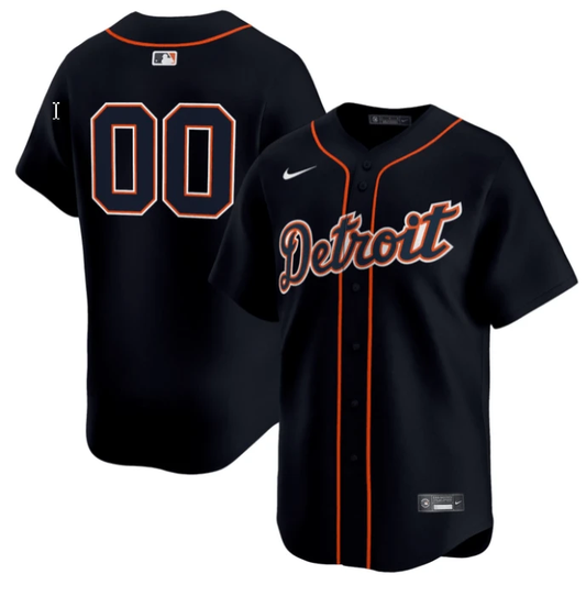 Custom Detroit Tigers Jersey Name and Number Navy All Stitched by My Store