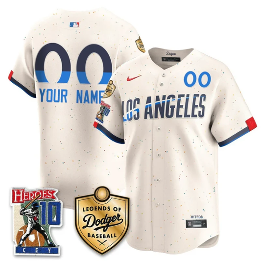 Custom Dodgers Jersey Ron Cey Legends Of Dodgers Baseball Stitched City Connect by My Store