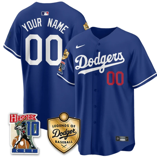 Custom Dodgers Jersey Ron Cey Legends Of Dodgers Baseball Stitched Royal by My Store