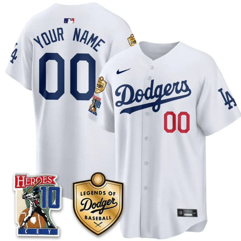 Custom Dodgers Jersey Ron Cey Legends Of Dodgers Baseball Stitched White by My Store