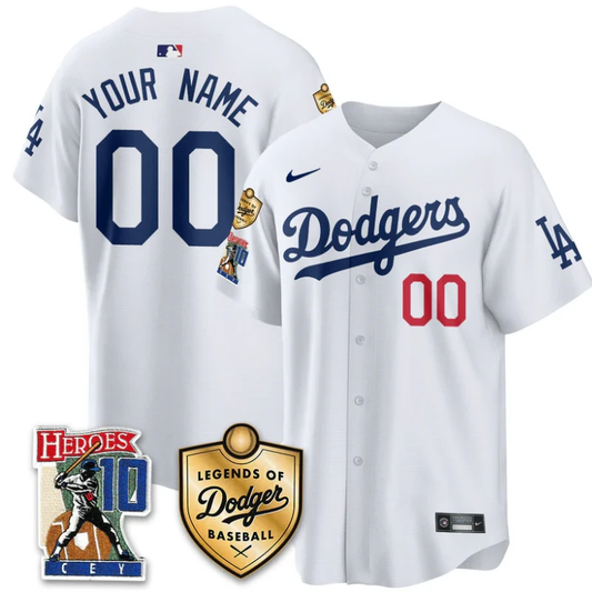 Custom Dodgers Jersey Ron Cey Legends Of Dodgers Baseball Stitched White by My Store