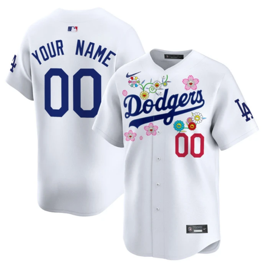 Custom Dodgers Jersey Takashi Murakami 2025 Vapor Premier Limited Stitched White by My Store