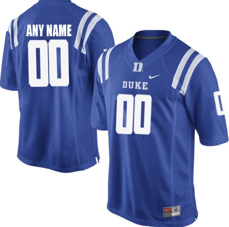 Custom Duke Blue Devils Jersey Name and Number NCAA College Football Replica Blue by My Store