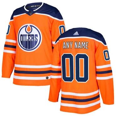 Custom Edmonton Oilers Orange Home Stitched NHL Jersey by Hockey David