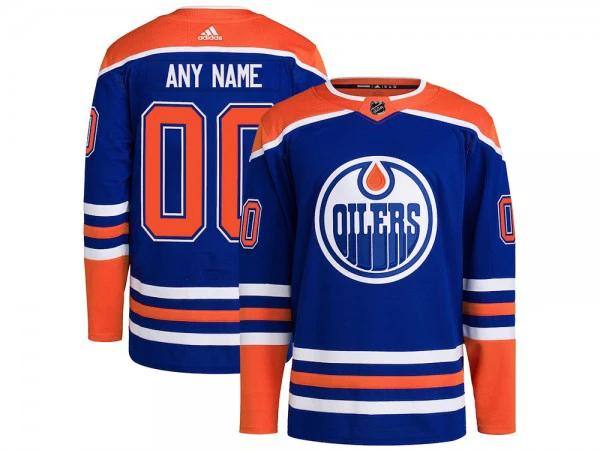 Custom Edmonton Oilers Royal Alternate Jersey by Hockey David
