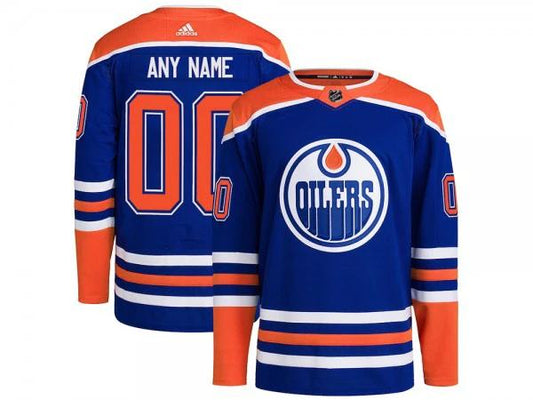 Custom Edmonton Oilers Royal Alternate Jersey by Hockey David