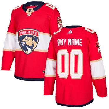 Custom Florida Panthers Red 2017-2018 Home Hockey Jersey by Hockey David