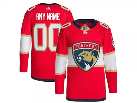 Custom Florida Panthers Red Home Jersey by Hockey David
