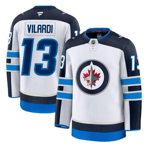 Custom Gabriel Vilardi Jets Jersey - White All Stitched by Hockey David