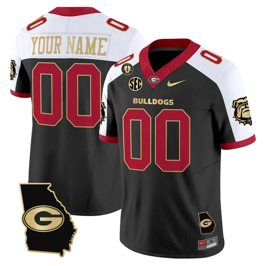 Custom Georgia Bulldogs Jersey 2025 Georgia Map, Vince Dooley Stitched Alternate by My Store