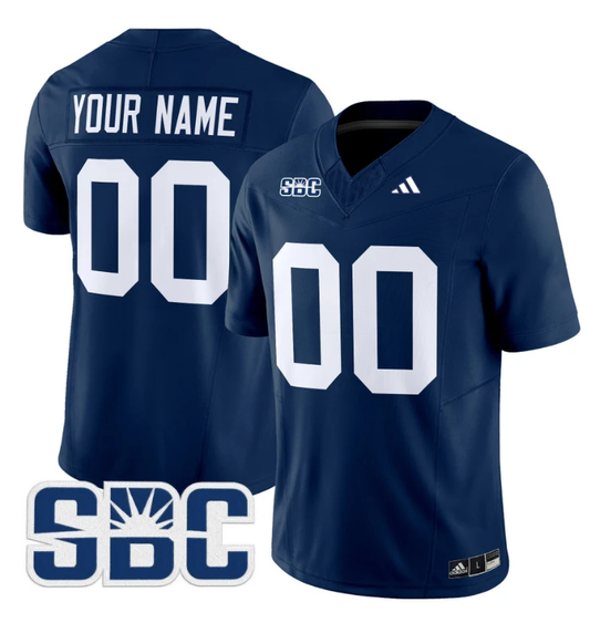 Custom Georgia Southern Eagles Jersey 2024 Vapor Limited Stitched Blue by NCAA Football Jersey