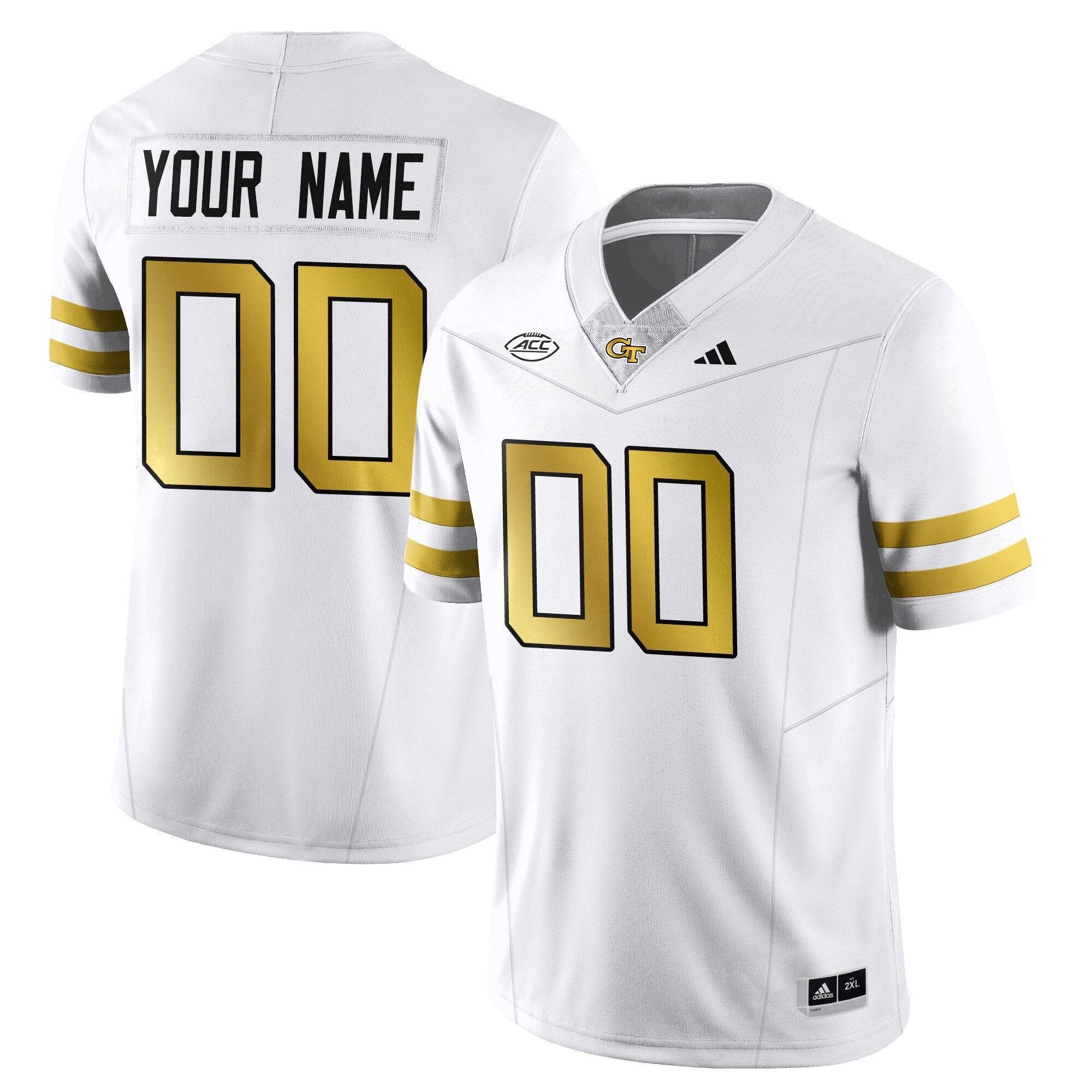 Custom Georgia Tech Jersey Football 2025 Vapor Limited Stitched White by My Store