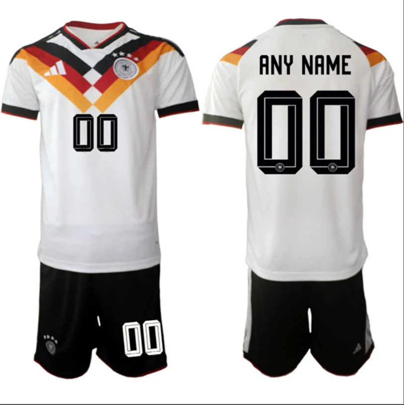 Custom Germany Team Jersey Name, Number 2025-26 White Home Soccer Suit by Soccer Jersey