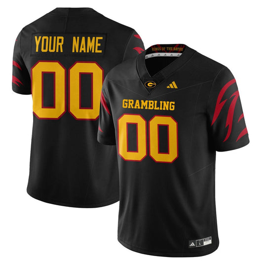 Custom Grambling State Football Jersey 2025 Special Stitched Black by My Store NCAA Football Jerseys