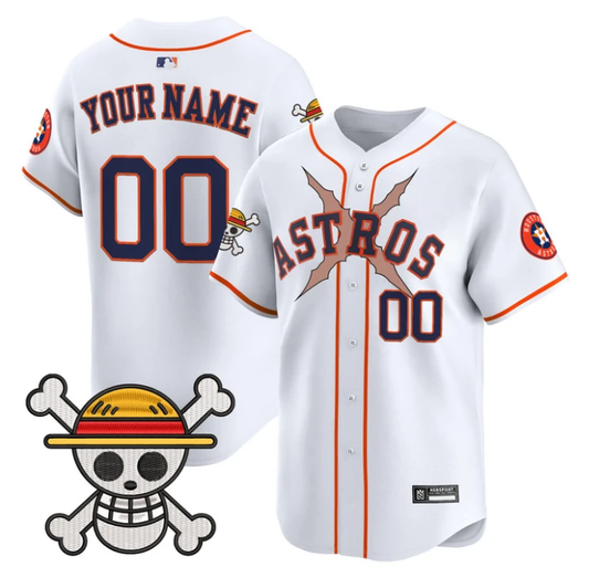 Custom Houston Astros Jersey Name, Number One Piece 2025 Limited Stitched White by My Store