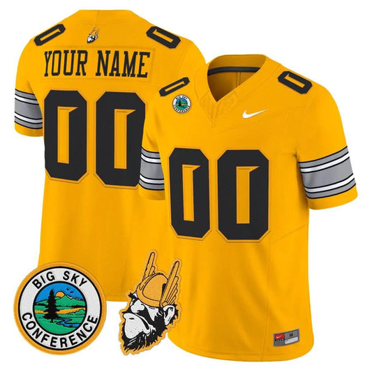 Custom Idaho Vandals Jersey 1975 Throwback Vapor Limited Stitched Gold by My Store NCAA Football Jerseys