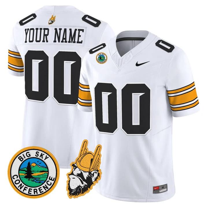 Custom Idaho Vandals Jersey 1975 Throwback Vapor Limited Stitched White by My Store NCAA Football Jerseys