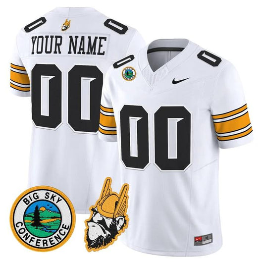 Custom Idaho Vandals Jersey 1975 Throwback Vapor Limited Stitched White by My Store NCAA Football Jerseys