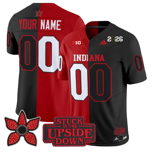Custom Indiana Hoosiers Jersey Upside Down Edition Vapor Limited Stitched by My Store NCAA Football Jerseys